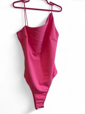 Princess Polly Hot Pink One-Piece Swimsuit with Spaghetti Straps